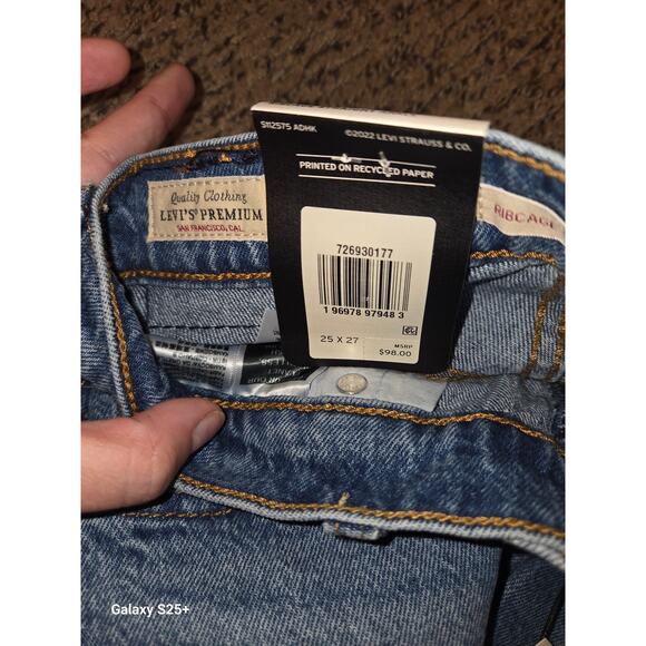 Levis Ribcage Straight Ankle Women's Jeans - Picture 2 of 4